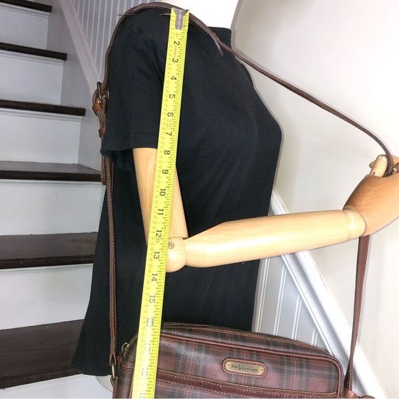 MRALPH LAUREN Tartan Plaid Crossbody Messenger Shoulder Bag Adjustable Strap - Picture 11 of 17